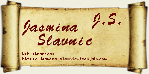Jasmina Slavnić vizit kartica